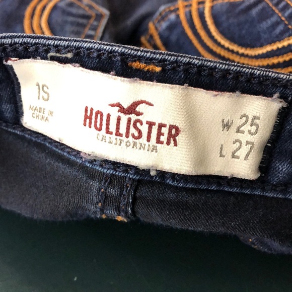 Hollister Skinny Ankle Jeans, Size 25, Dark Wash - Picture 3 of 4